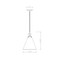 Z-Lite Harper 1 Light Pendant, Brushed Nickel & Clear 3034P11-BN - alternate 7
